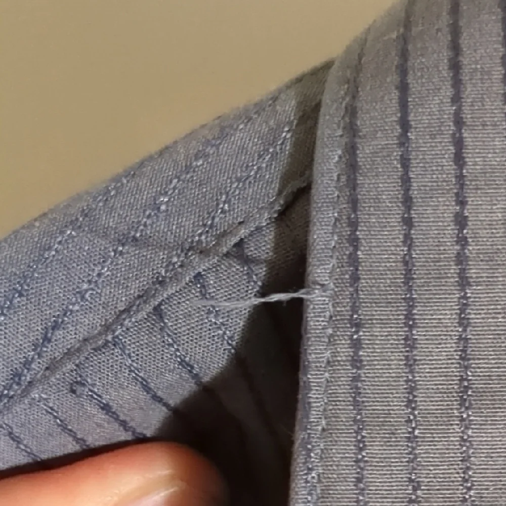 Van Heusen Charcoal Satin Stripe Dress Shirt - Picture 7 of 7